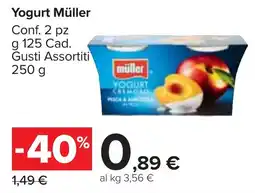 Carrefour Market Yogurt Müller offerta