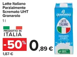 Carrefour Market Latte Italiano Parzialmente Screamato UHT Granarolo offerta