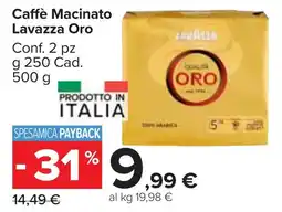 Carrefour Market Caffè Macinato Lavazza Oro offerta