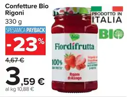Carrefour Market Confettura Bio Rigoni offerta