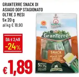 Galassia GranTerre Snack di Asiago DOP Stagionato offerta
