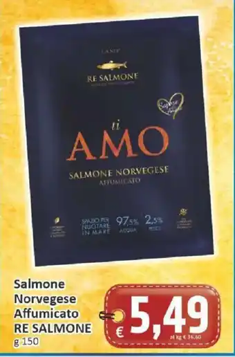 Paghi Poco Salmone Norvegese Affumicato RE SALMONE offerta
