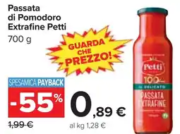 Carrefour Market Passata di Pomodoro Extrafine Petti offerta