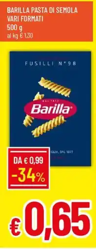 Galassia Barilla Pasta di Semola Fusilli N°98 offerta