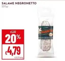 Pan Salame Negronetto offerta
