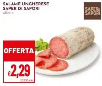 Pan Salame ungherese Saper di Sapori offerta