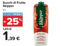 Carrefour Market Succhi di Frutta Skipper offerta