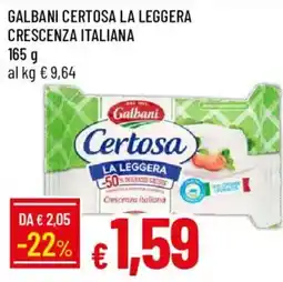 Galassia Galbani Certosa La Leggera offerta
