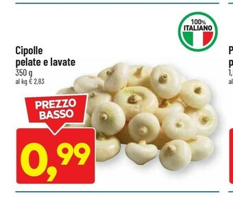 DPiù Cipolle pelate e lavate offerta
