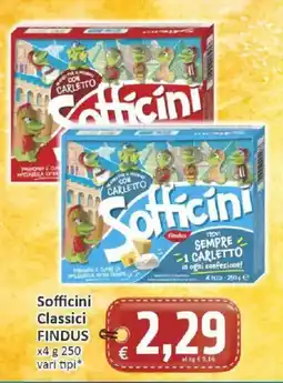 Paghi Poco Sofficini Classici FINDUS offerta