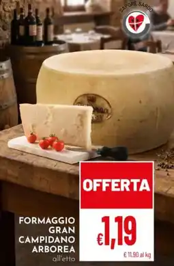 Pan Formaggio Gran Campidano Arborea offerta