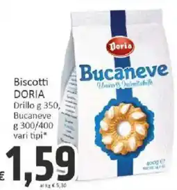 Paghi Poco Biscotti DORIA Bucaneve offerta