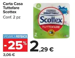 Carrefour Market Carta Casa Tuttofare Scottex offerta