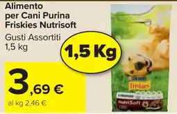 Carrefour Market Alimento per Cani Purina Friskies Nutrisoft offerta