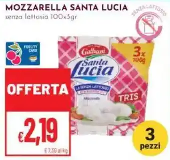Pan Mozzarella Santa Lucia senza lattosio offerta