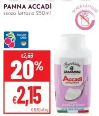 Pan Panna Accadi senza lattosio offerta