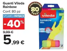 Carrefour Market Guanti Vileda Rainbow offerta