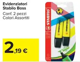 Carrefour Market Evidenziatori Stabilo Boss offerta