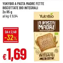 Galassia YukyBio A Pasta Madre Fette Biscottate Bio Integrali offerta