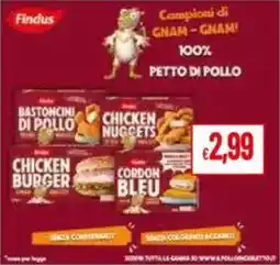 Pan Findus Campioni di GNAM - GNAM! 100% PETTO DI POLLO offerta