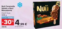 Carrefour Market Nuui Caramello Salato e Noci Macadamia offerta