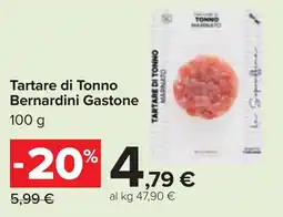 Carrefour Market Tartare di Tonno Bernardini Gastone offerta