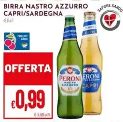 Pan Birra Nastro Azzurro Capri/Sardegna offerta