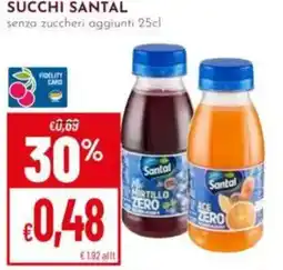Pan Succhi Santal offerta