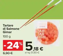 Carrefour Market Tartare di Salmone Gimar offerta