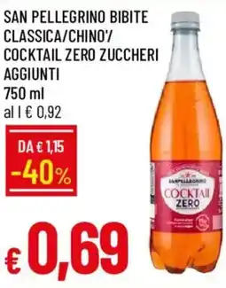 Galassia San Pellegrino Bibite Classica/Chino'/Cocktail Zero Zuccheri Aggiunti offerta