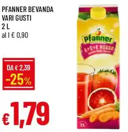 Galassia Pfanner bevanda vari gusti offerta