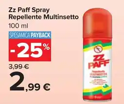 Carrefour Market Zz Paff Spray Repellente Multinsetto offerta