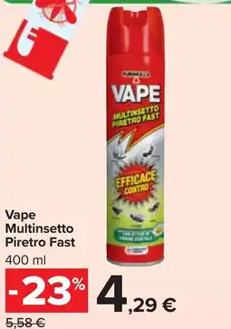 Carrefour Market Vape Multinsetto Piretro Fast offerta