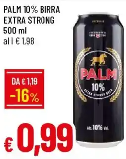 Galassia Palm 10% Birra Extra Strong offerta