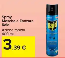 Carrefour Market Spray Mosche e Zanzare Raid offerta