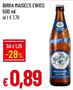 Galassia Birra Maisel's Ewiss offerta