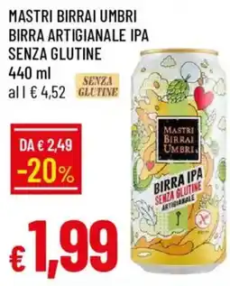 Galassia Mastri Birrai Umbri Birra Artigianale IPA Senza Glutine offerta