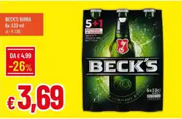 Galassia BECK'S BIRRA offerta