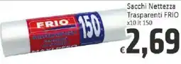Paghi Poco Sacchi nettazzza trasparenti frio offerta