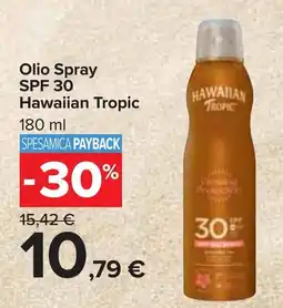 Carrefour Market Olio Spray SPF 30 Hawaiian Tropic offerta