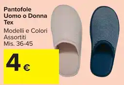 Carrefour Market Pantofole Tex offerta
