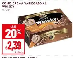 Pan CONO CREMA VARIEGATO AL WHISKY offerta