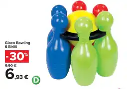 Carrefour Market Gioco Bowling 6 Birilli offerta