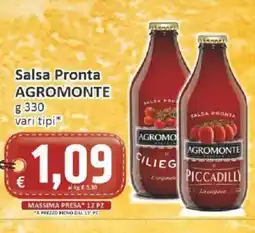 Paghi Poco Salsa Pronta AGROMONTE offerta