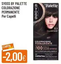 Galassia SYOSS BY PALETTE COLORAZIONE PERMANENTE Per Capelli offerta