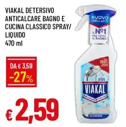Galassia VIAKAL DETERSIVO ANTICALCARE BAGNO E CUCINA CLASSICO offerta