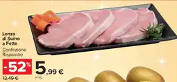 Carrefour Market Lonza di Suino offerta