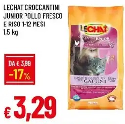 Galassia LECHAT CROCCANTINI JUNIOR POLLO FRESCO E RISO offerta