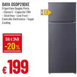 Galassia DAYA DSDP210XE Frigorifero Doppia Porta offerta