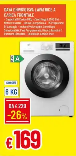 Galassia DAYA DHW6101SVA LAVATRICE A CARICA FRONTALE offerta
